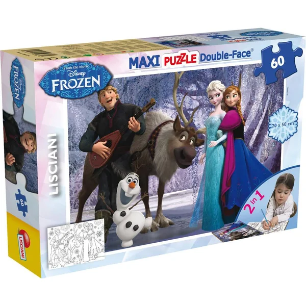 DISNEY LA REINE DES NEIGES PUZZLE 60 PIECES 2 EN 1 - MUSIC AND FUN