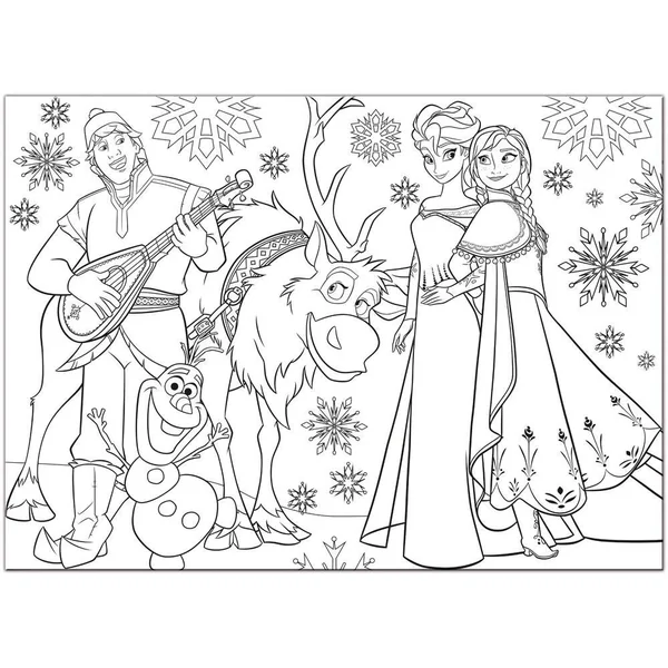 DISNEY LA REINE DES NEIGES PUZZLE 60 PIECES 2 EN 1 - MUSIC AND FUN