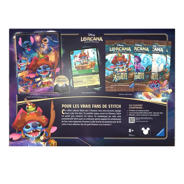 Disney Lorcana : Coffret cadeau Stitch Chapitre 6 – La Mer Azurite FR