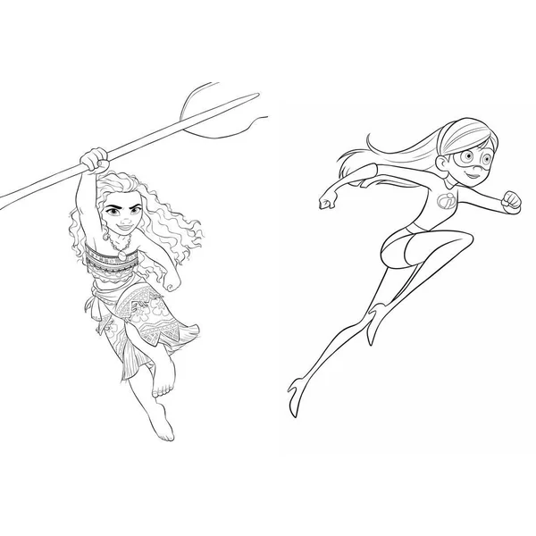 DISNEY - MES COLORIAGES AVEC STICKERS - GIRL POWER