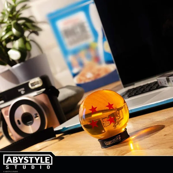 DRAGON BALL - BOULE DE CRISTAL 4 ETOILES 75 MM ET SOCLE