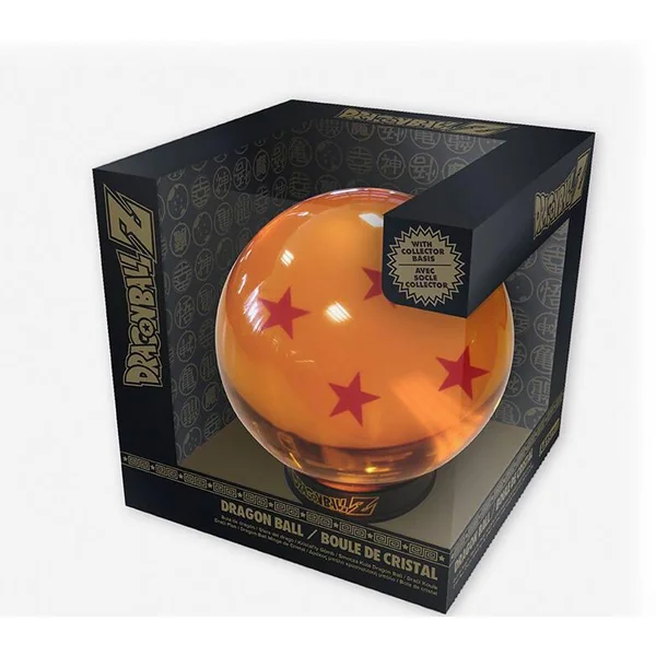 DRAGON BALL - BOULE DE CRISTAL 4 ETOILES 75 MM ET SOCLE