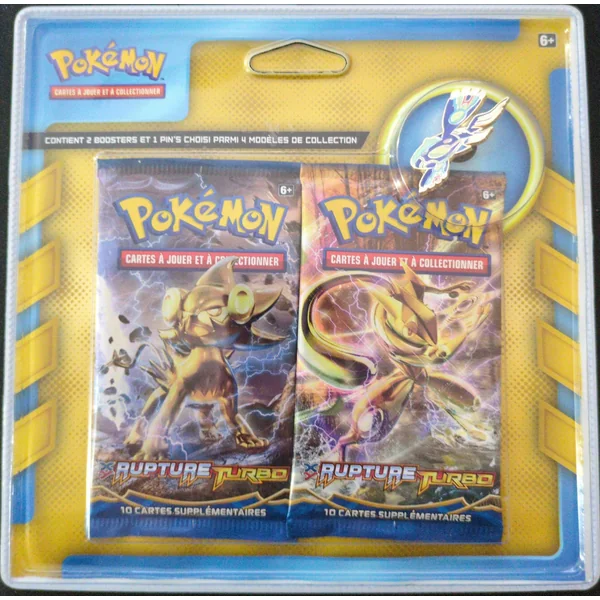 Duopack Pokémon XY Rupture Turbo – Illustrations & Pins aléatoires