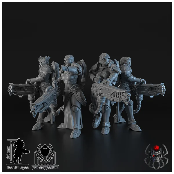 Eight Legs Miniatures – The Widows – Widows of Retribution Heavy Weapon Squad
