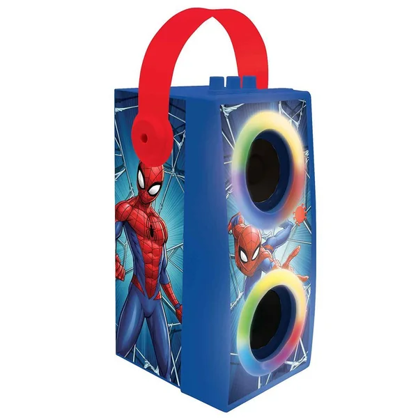 ENCEINTE TENDANCE BLUETOOTH® PORTABLE AVEC MICRO ET EFFETS LUMINEUX SPIDER-MAN