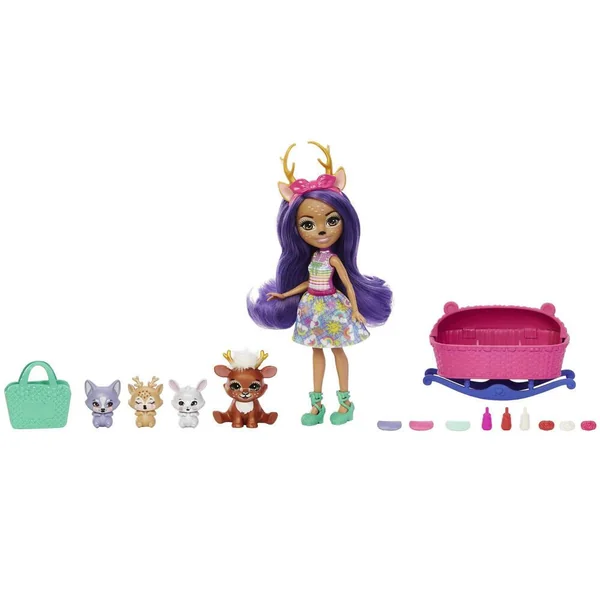 ENCHANTIMALS -MEILLEURS AMIS DES BEBES 15 CM - POUPEE DANESSA DEER ET SPRINI