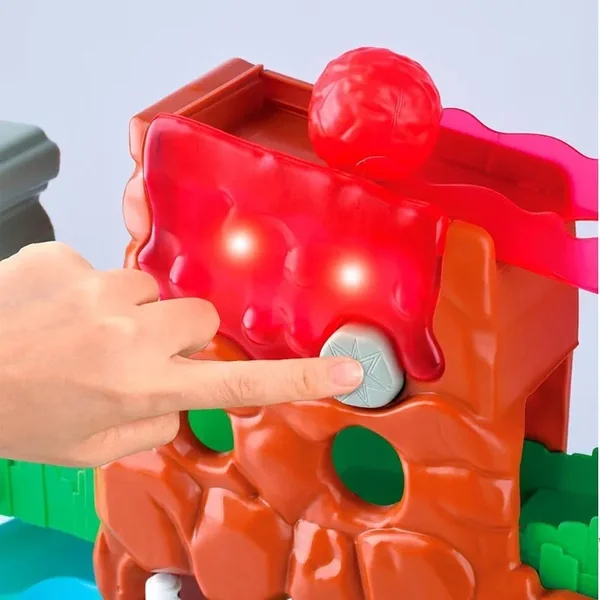 Ensemble monde aventureux des dinosaures avec accessoires en plastique à piles avec son, lumière