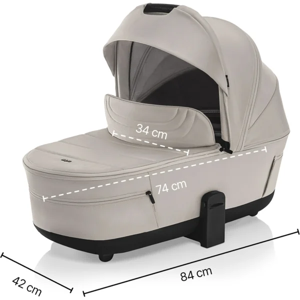 Ensemble poussette sportive Move Cross 5 + nacelle XL 5 + adaptateurs, Toffee Brown