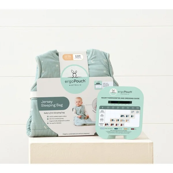 ERGOPOUCH Sac de couchage en coton biologique Jersey Sage 8-24 m, 8-14 kg, 1 tog