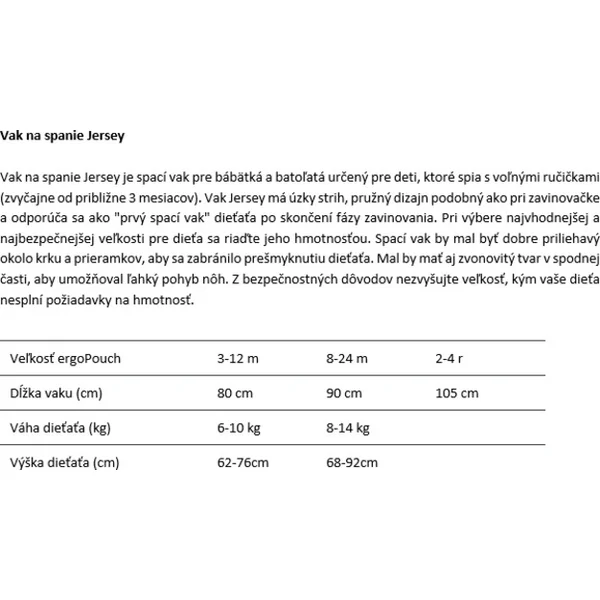 ERGOPOUCH Sac de couchage en coton biologique Jersey Sage 8-24 m, 8-14 kg, 1 tog