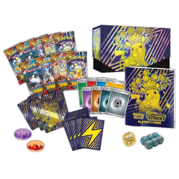 ETB Pokémon Étincelles Déferlantes EV 8 – Coffret Dresseur D’Élite – TROU SUR LE SCELLAGE