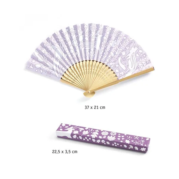 Eventail à colorier Belle des bois - Do it Yourself - Djeco