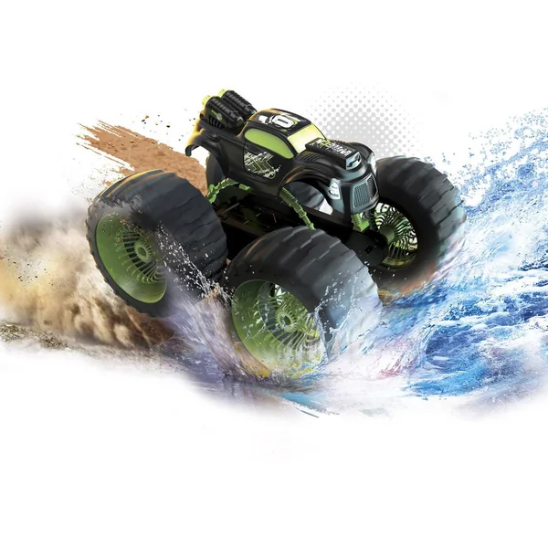 EXOST - MONSTER TRUCK PNEUS XXL ANTI-CHOC TELECOMMANDE RHINO WAVE - 34 CM