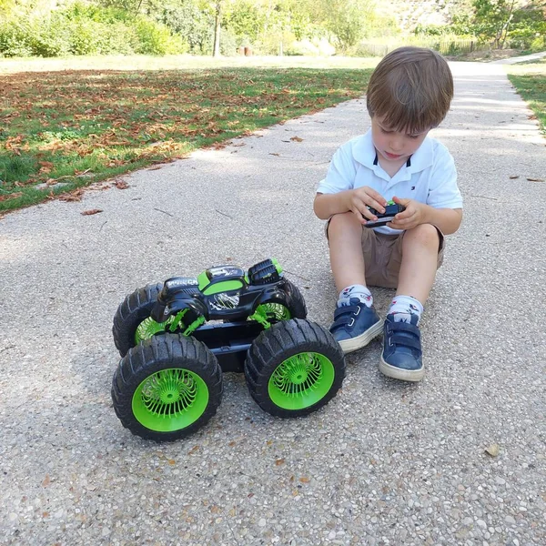 EXOST - MONSTER TRUCK PNEUS XXL ANTI-CHOC TELECOMMANDE RHINO WAVE - 34 CM