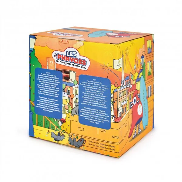 FIGURINE MASCOTTE OLYMPIQUE POSE SURF - JEUX OLYMPIQUES PARIS 2024 - 13 CM