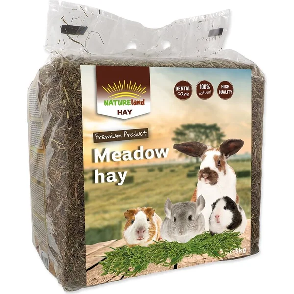 Foin Nature Land Hay des prairies de montagne 3kg
