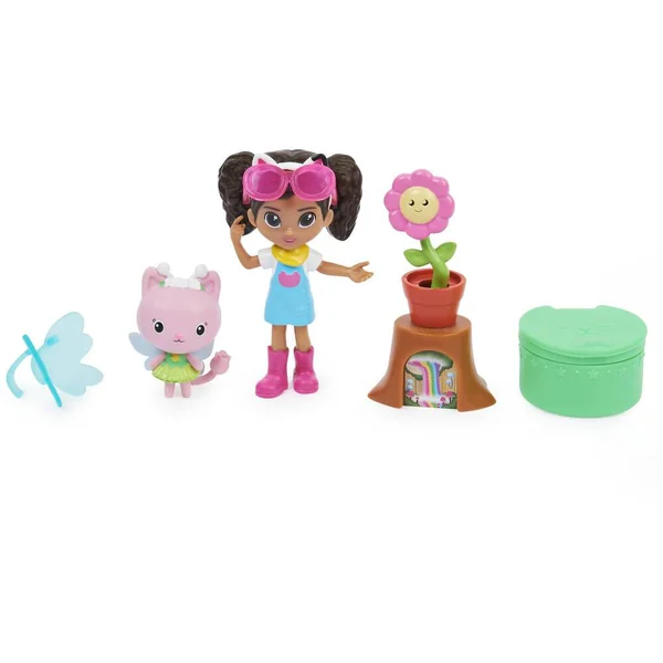 GABBY ET LA MAISON MAGIQUE - PACK 2 FIGURINES ET ACCESSOIRES JARDIN ENCHANTE