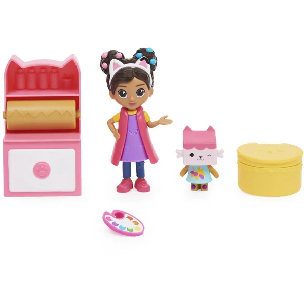 GABBY ET LA MAISON MAGIQUE - PACK 2 FIGURINES ET ACCESSOIRES STUDIO D'ART