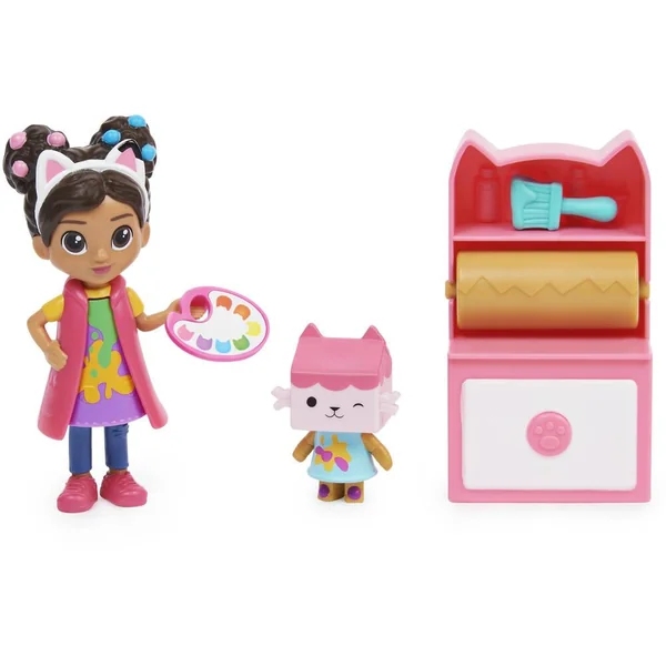 GABBY ET LA MAISON MAGIQUE - PACK 2 FIGURINES ET ACCESSOIRES STUDIO D'ART