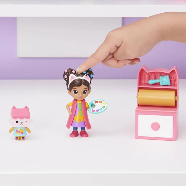 GABBY ET LA MAISON MAGIQUE - PACK 2 FIGURINES ET ACCESSOIRES STUDIO D'ART