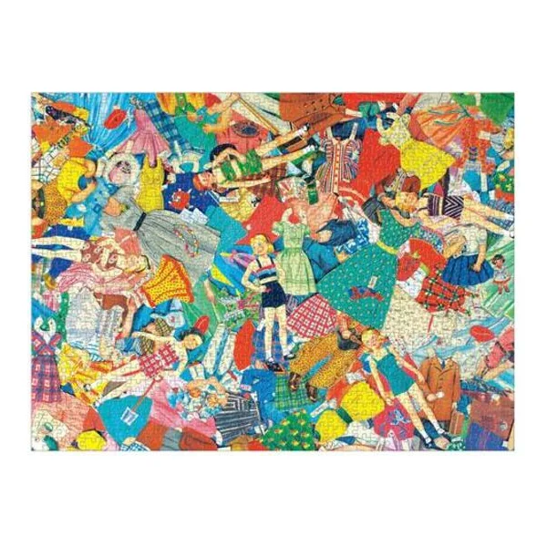 Galison Puzzle Poupées en papier Vintage 1000 pièces