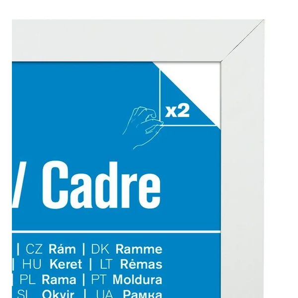 GBEYE - CADRE MDF BLANC - A4 - A4 - 21 X 29,7 CM - X2