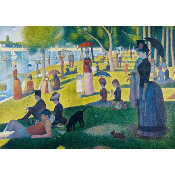 GEORGES SEURAT - A SUNDAY AFTERNOON ON THE ISLAND OF LA GRANDE JATTE, 1886