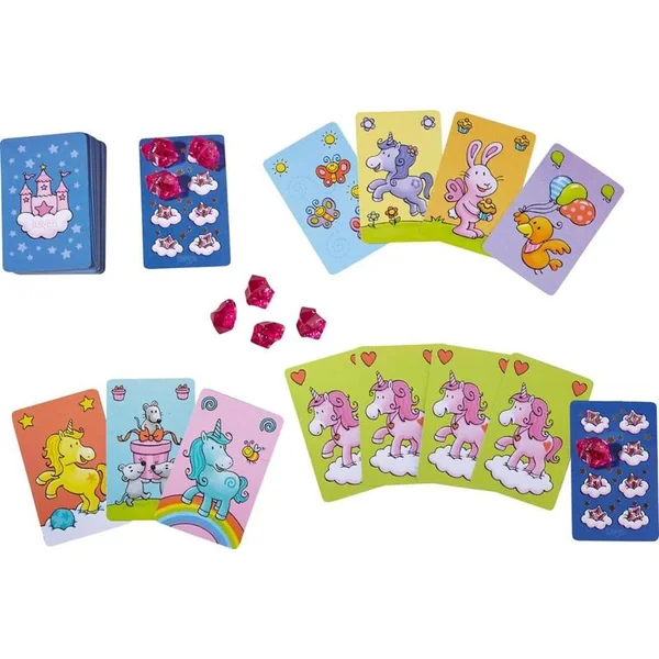 Haba Jeu de cartes pour enfants Licorne magique Quartet dans une boîte en métal