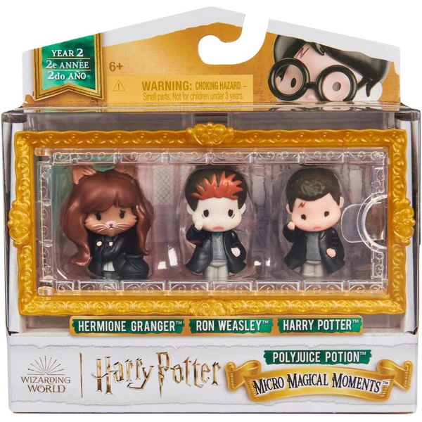 HARRY POTTER - MULTIPACK 3 FIGURINES POLYNECTAR MOMENTS MAGIQUES WIZARDING