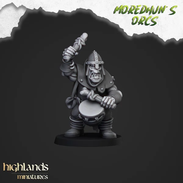 Highlands Miniatures - Moredhun's Orcs - Orc Warriors with Hand Weapons with EMC