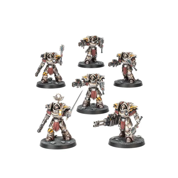 Horus Heresy : Legiones Astartes - Terminators Cataphractii avec Chargeurs Volkites et Masses Énergétiques