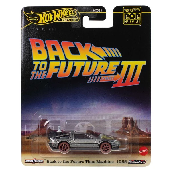 HOT WHEELS - VOITURE POP CULTURE 1/64 - BACK TO THE FUTURE TIME MACHINE (1955)