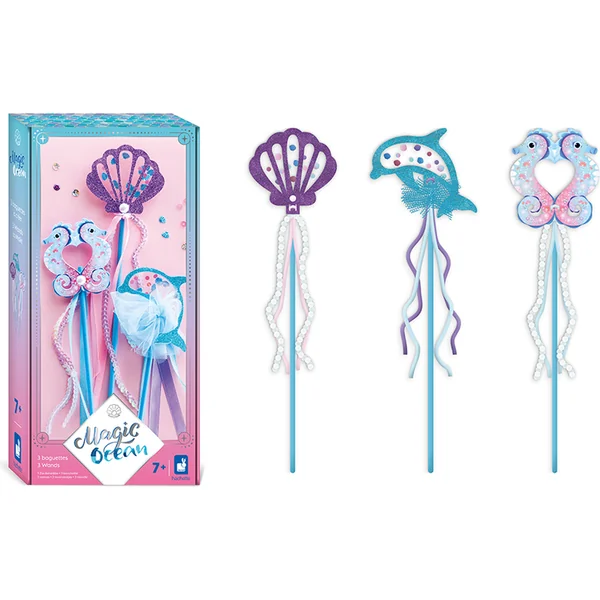 Janod Atelier Kit Créatif DIY Fabrique ta propre Baguette Magique Océan Magique