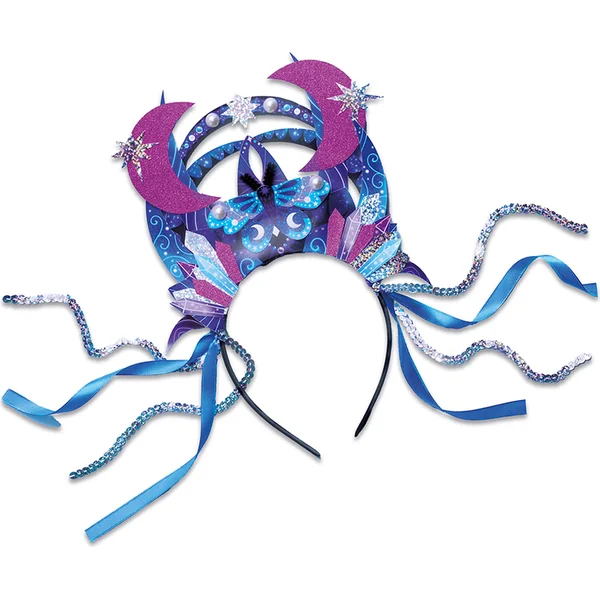 Janod Atelier Kit Créatif DIY Fabrique ta propre Couronne Diadème École Magique