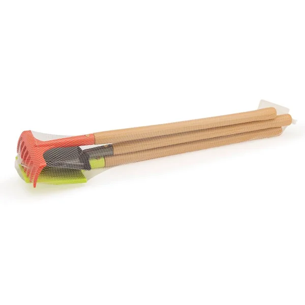 JARDIN ET SAISON - FILET DE 3 GRANDS OUTILS DE JARDIN 70 CM