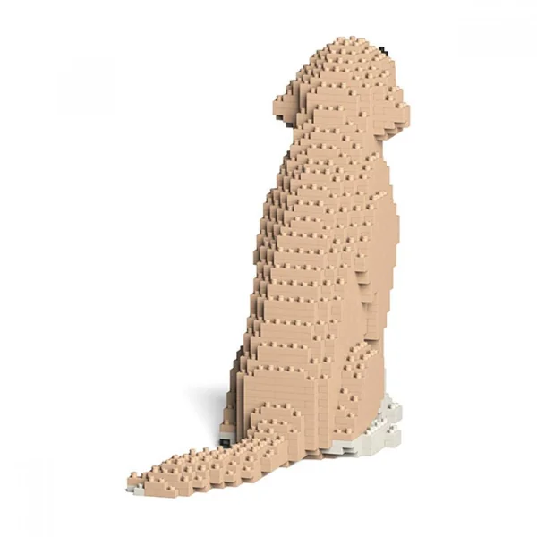 JEKCA BLOCS DE CONSTRUCTION -CHIEN GOLDEN RETRIEVER ASSIS PATTES SALES BEIGE