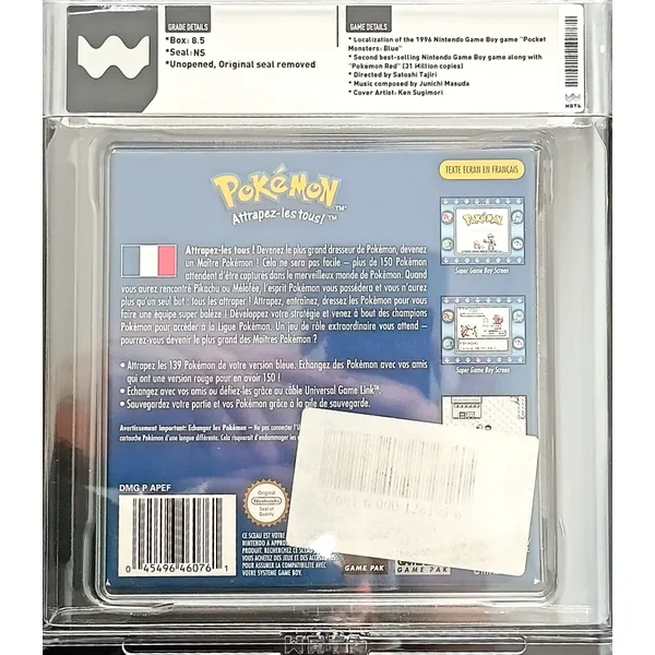 Jeu GameBoy Version Bleu FR Scellé NS – WATA 8.5