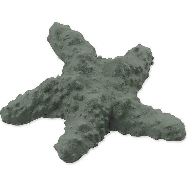 Jouet Dog Fantasy Sea NaturalToy étoile de mer caoutchouc vert 15cm