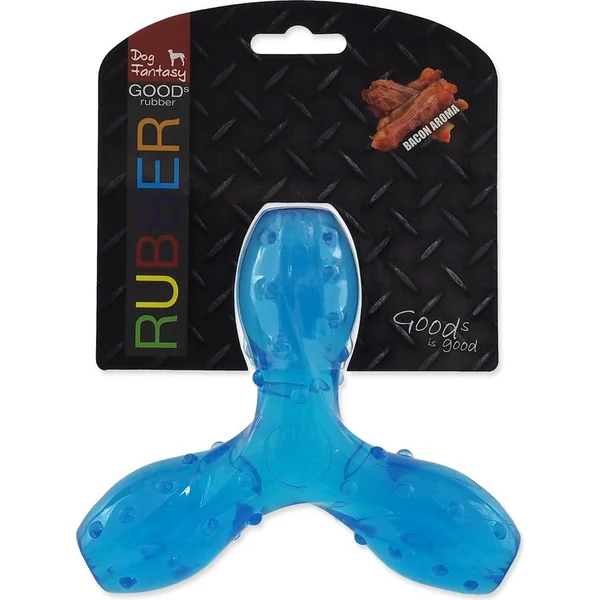 Jouet Dog Fantasy STRONG hélice avec parfum de bacon bleu 15cm