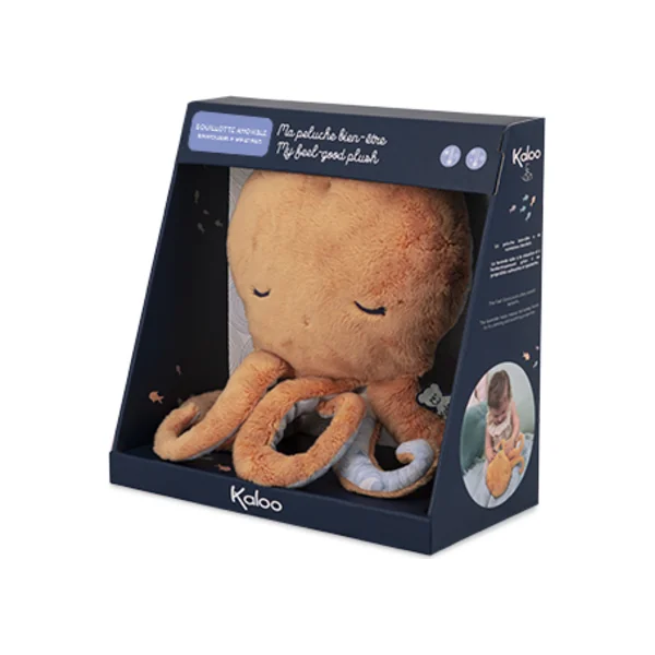 Kaloo Petit Calme Pieuvre en peluche avec coussin de lavande pour un meilleur sommeil 29 cm