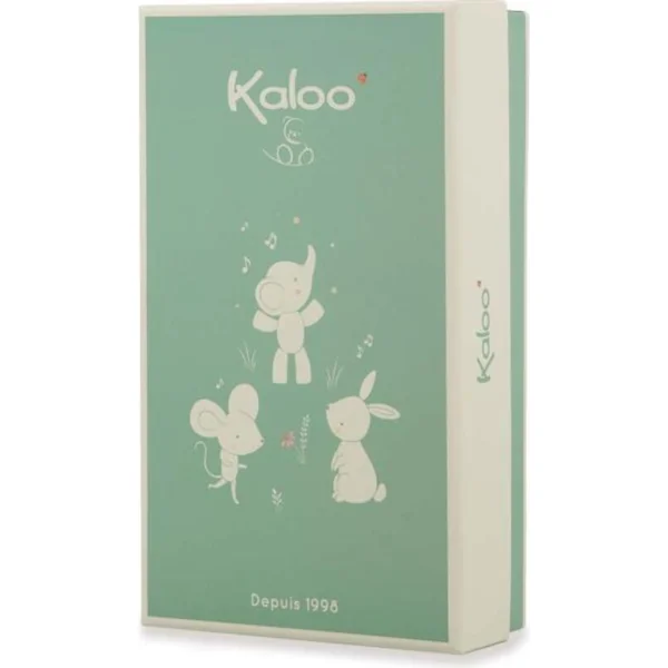 Kaloo Petit Chansons Coffret cadeau pour bébé Bracelet et chaussons avec grelot Éléphant