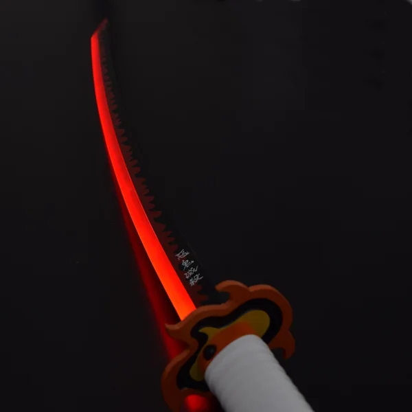 Katana de Kyōjurō Rengoku avec éclairage LED – Demon Slayer – Lame en acier