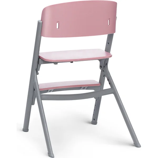 KINDERKRAFT SELECT Ensemble chaise haute Livy Aster Pink + transat Calmee, Premium