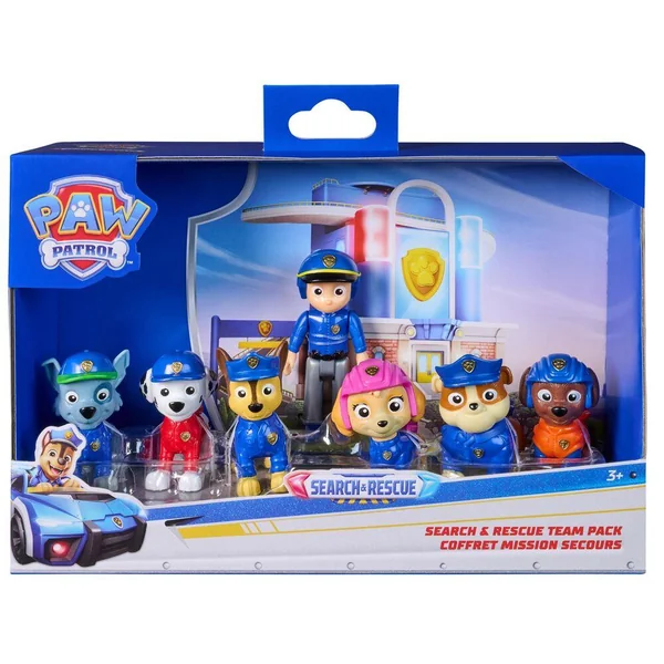 LA PAT' PATROUILLE - MULTIPACK DE 7 FIGURINES SEARCH & RESCUE