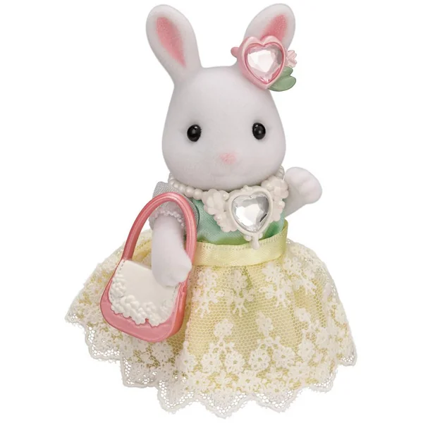 LA VALISETTE DE MODE ET GRANDE SŒUR LAPIN NEIGE - SYLVANIAN PERSONNAGES ET TENUES