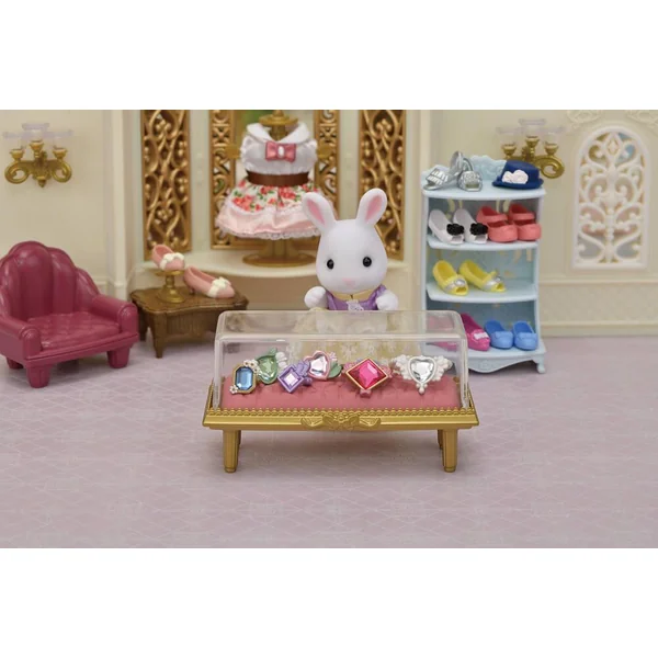 LA VALISETTE DE MODE ET GRANDE SŒUR LAPIN NEIGE - SYLVANIAN PERSONNAGES ET TENUES