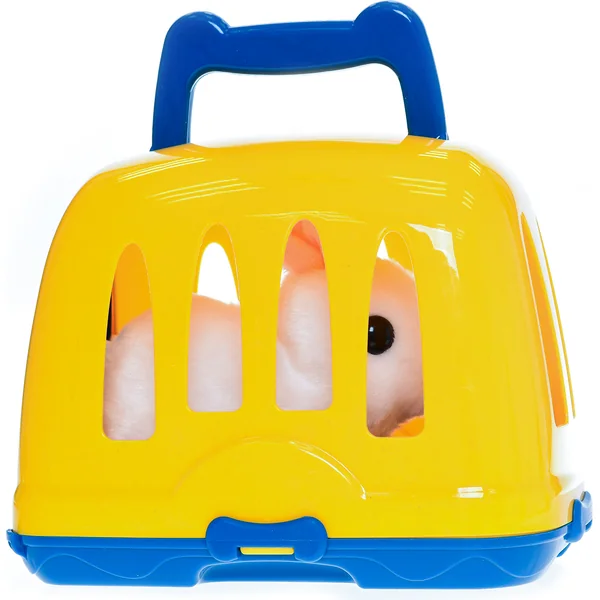 Lapin en peluche 17 cm à piles avec son sautant avec caisse