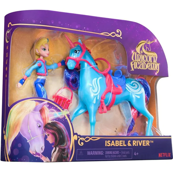 L'ECOLE DES LICORNES - COFFRET LICORNE RIVER ET POUPEE ISABEL
