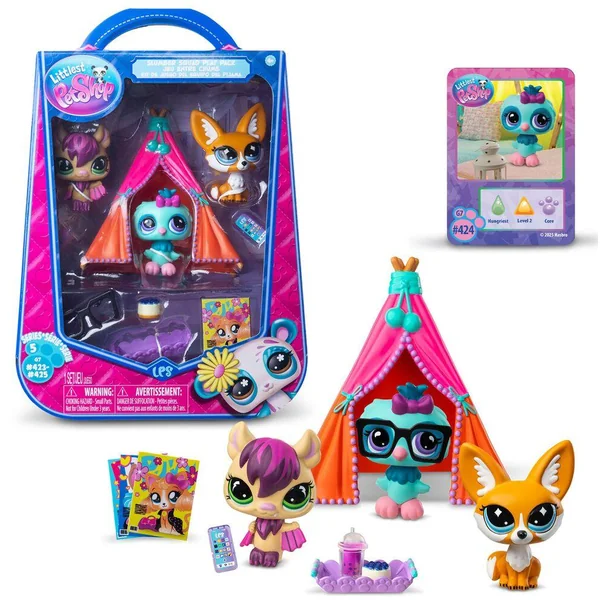 LITTLE PET SHOP PACK A THEME 3 PETS - PYJAMA PARTY