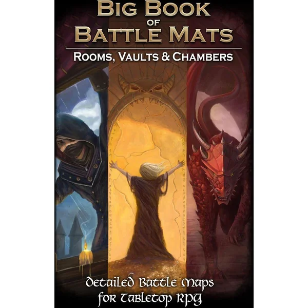 LIVRE PLATEAU DE JEU : BIG BOOK OF BATTLE MATS ROOMS, VAULTS AND CHAMBERS